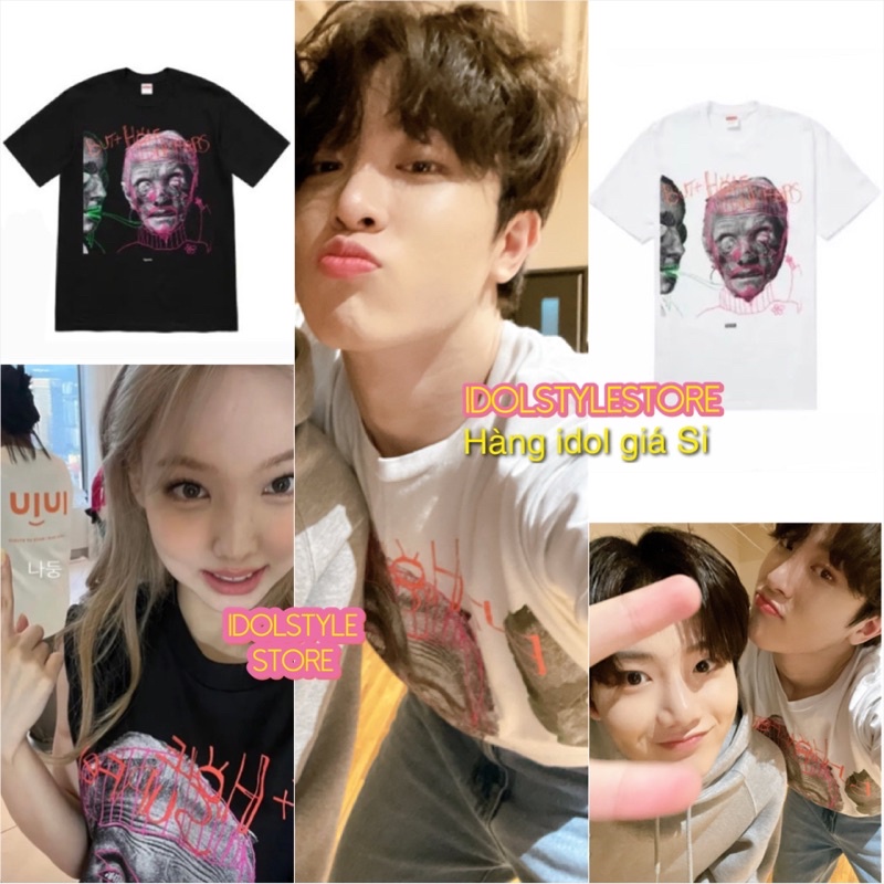 áo thun như Nayeon Twice và Jungwan Treasure