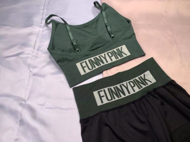 Bộ tập Funny Pink tập Gym yoga