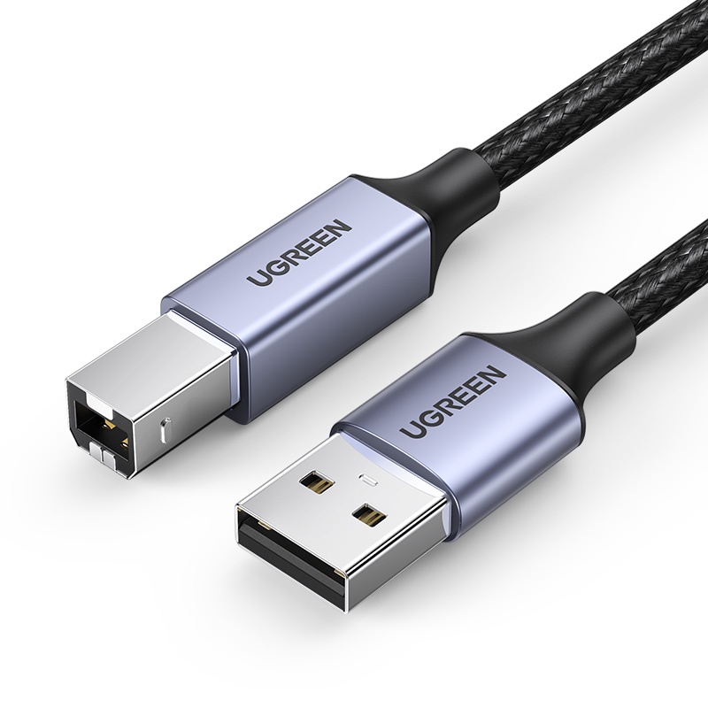Dây cáp máy in UGREEN chuyển đổi USB Type B đầu cắm sang USB 2.0 đầu cắm dành cho Canon Epson HP ZJiang