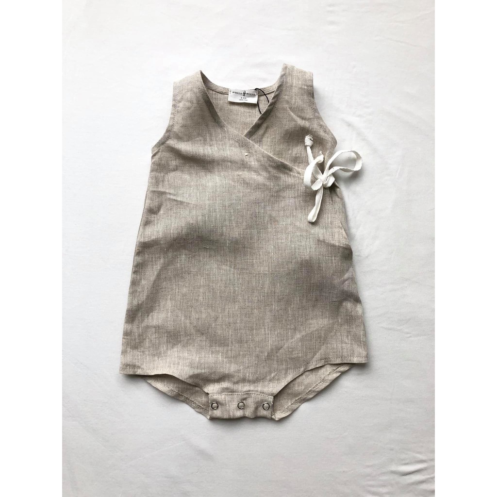 Kimono romper ( Romper linen dáng kimono)