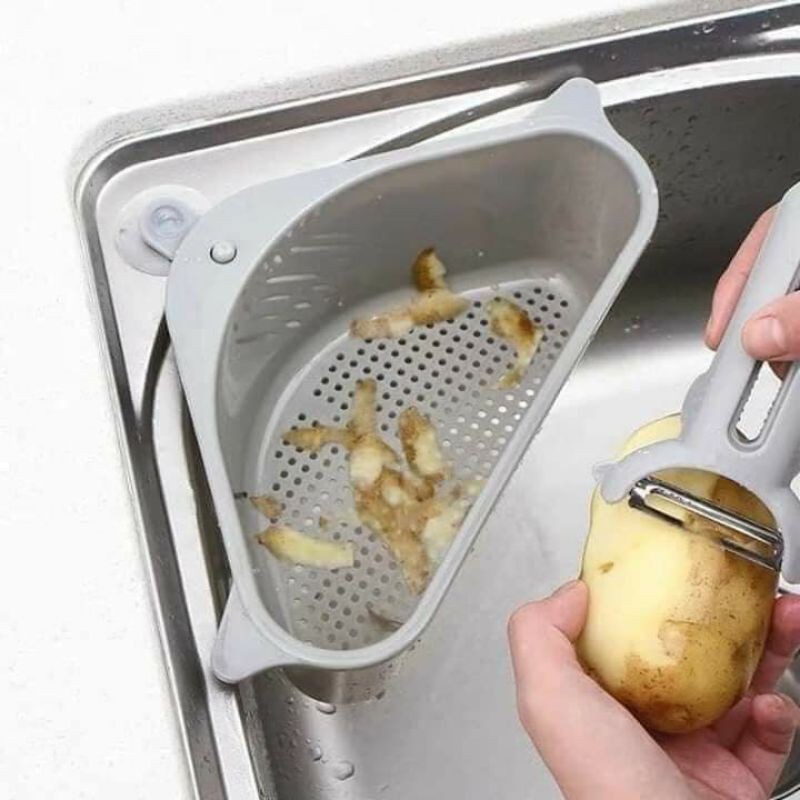 Giỏ nhựa lọc rác gắn chậu rửa
