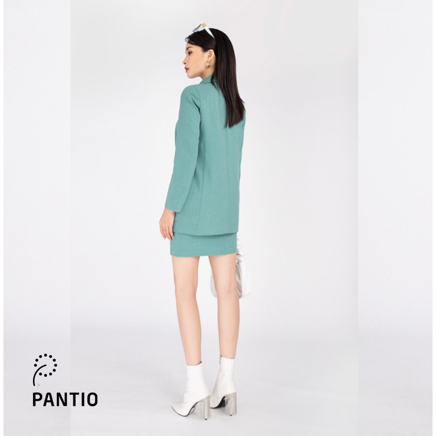 BJN72491 - Chân váy ngắn bộ chất liệu tuýt-si dáng chữ A - PANTIO