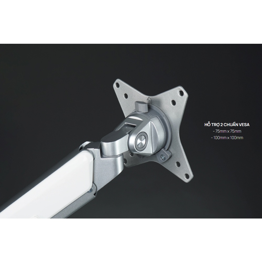 Giá treo / ARM màn hình Human Motion T2 (Hàng chính hãng) - Tay treo linh hoạt, cứng cáp, chịu lực lớn, chuẩn Vesa