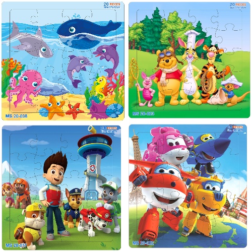 NHỮNG BỘ TRANH GHÉP HÌNH 20 MẢNH ĐƯỢC YÊU THÍCH NHẤT