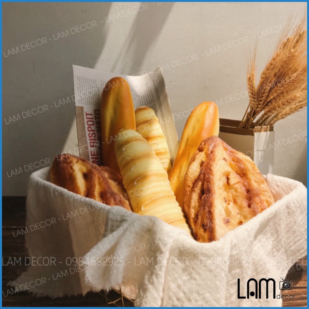 Mô Hình Bánh Mì Giả Siêu Xinh Làm Phụ Kiện Chụp Ảnh