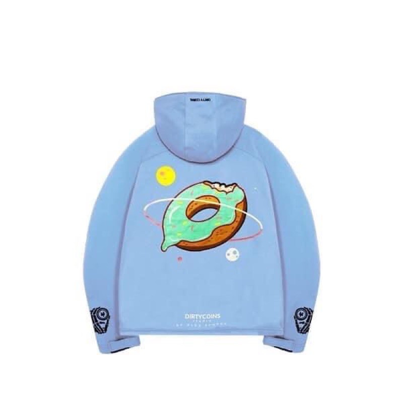 Áo hoodie donut xanh