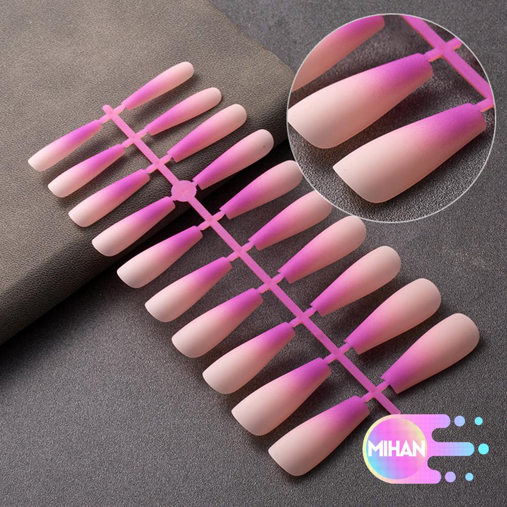 (Hàng Mới Về) Túi 20 Móng Tay Giả Màu Gradient Có Thể Tháo Rời Mihan1