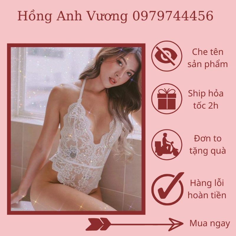 bodysuit jumsuit ren dây chỉnh sau lưng sexy gợi cảm