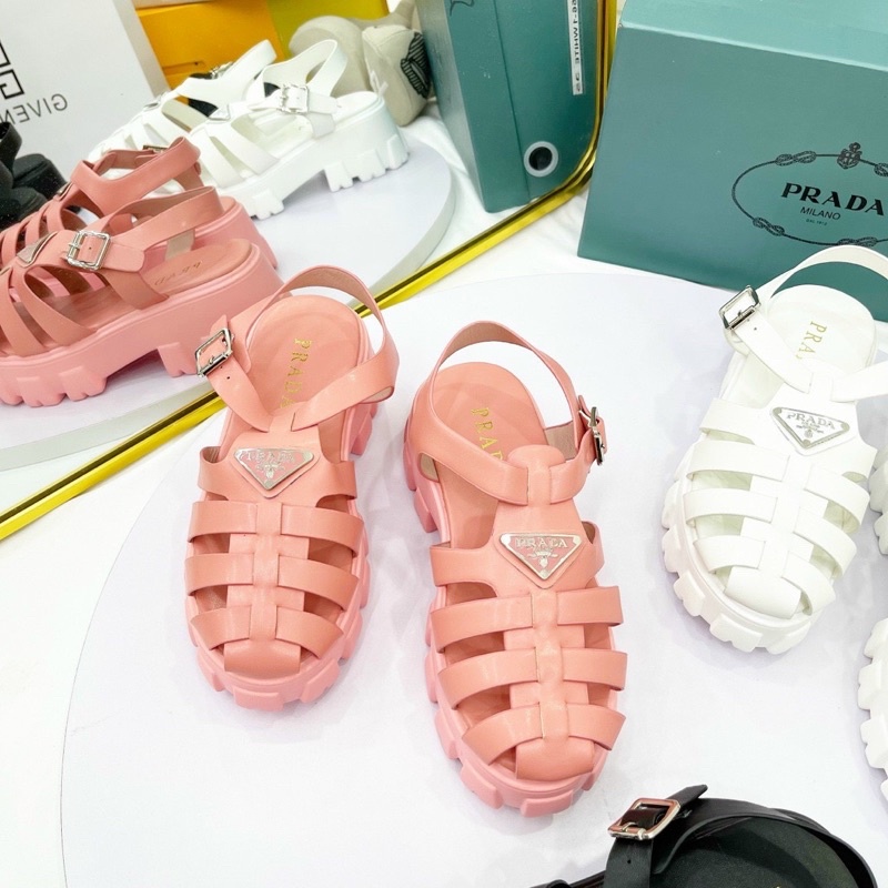 Sandal prd giọ quai cài đế cao fullbox