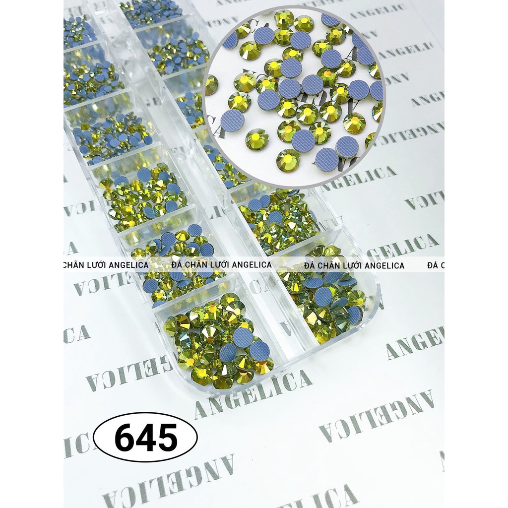 Đá Chân Lưới Nail 12 Khía Heaven Olivine Đính Móng ANGELICA 645