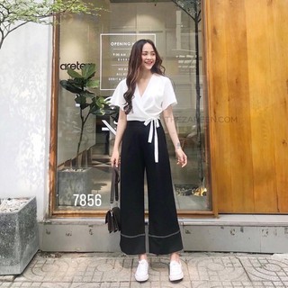 Set Quần Ống Rộng + Áo Kiểu Cột☀️