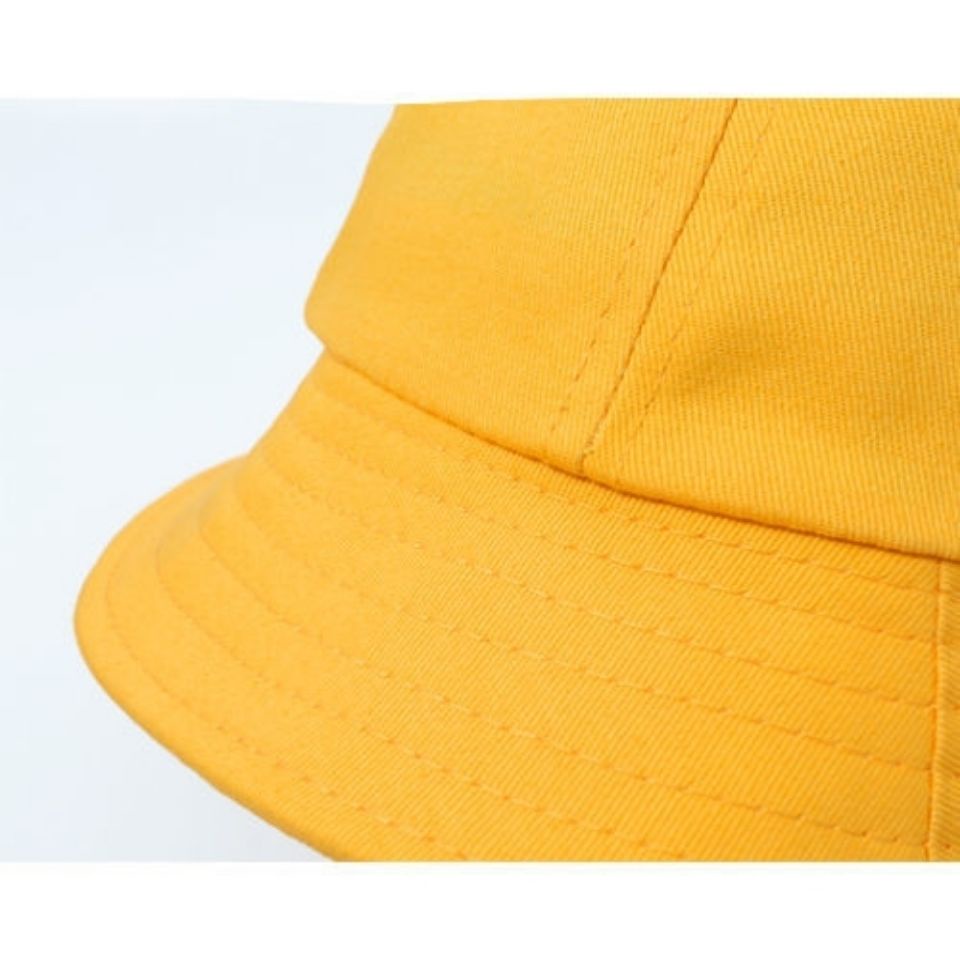 Nón Tai Bèo Chất Liệu Cotton Màu Vàng Phong Cách Nhật Bản Dễ Phối Đồ Cho Học Sinh Mẫu Giáo