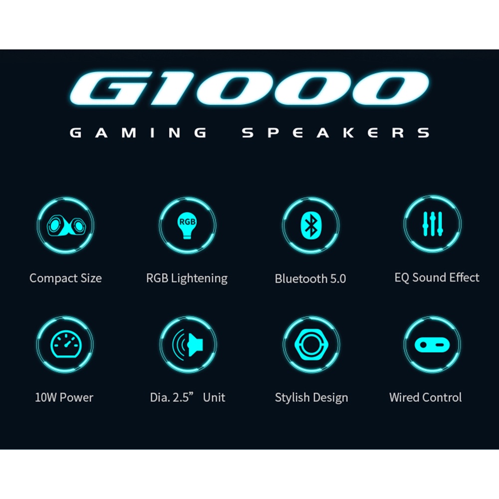 Edifier Loa Chơi Game HECATE G1000 Kết Nối Bluetooth 5.0 Cổng 3.5mm AUX / USB Đa Năng