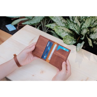 VÍ CARD DA BÒ THẬT [HANDMADE]