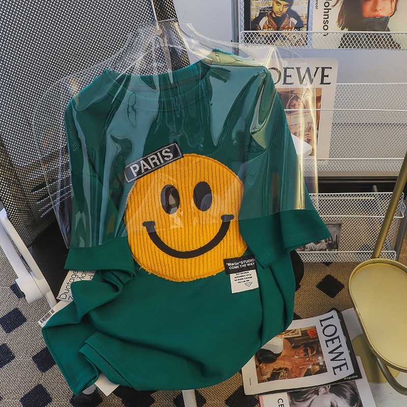 Áo phông cotton mặt cười