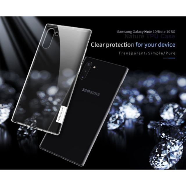 Ốp lưng dẻo Samsung Note 10 Plus/ Note 10+ Hiệu Nillkin Trong suốt
