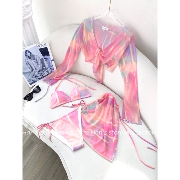 BỘ BIKINI ĐI BIỂN 4 MÓN SIÊU HOT