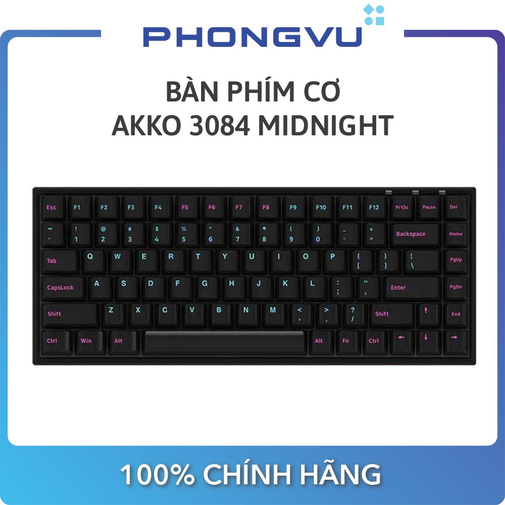 Bàn phím cơ AKKO 3084 Midnight - Bảo hành 12 tháng