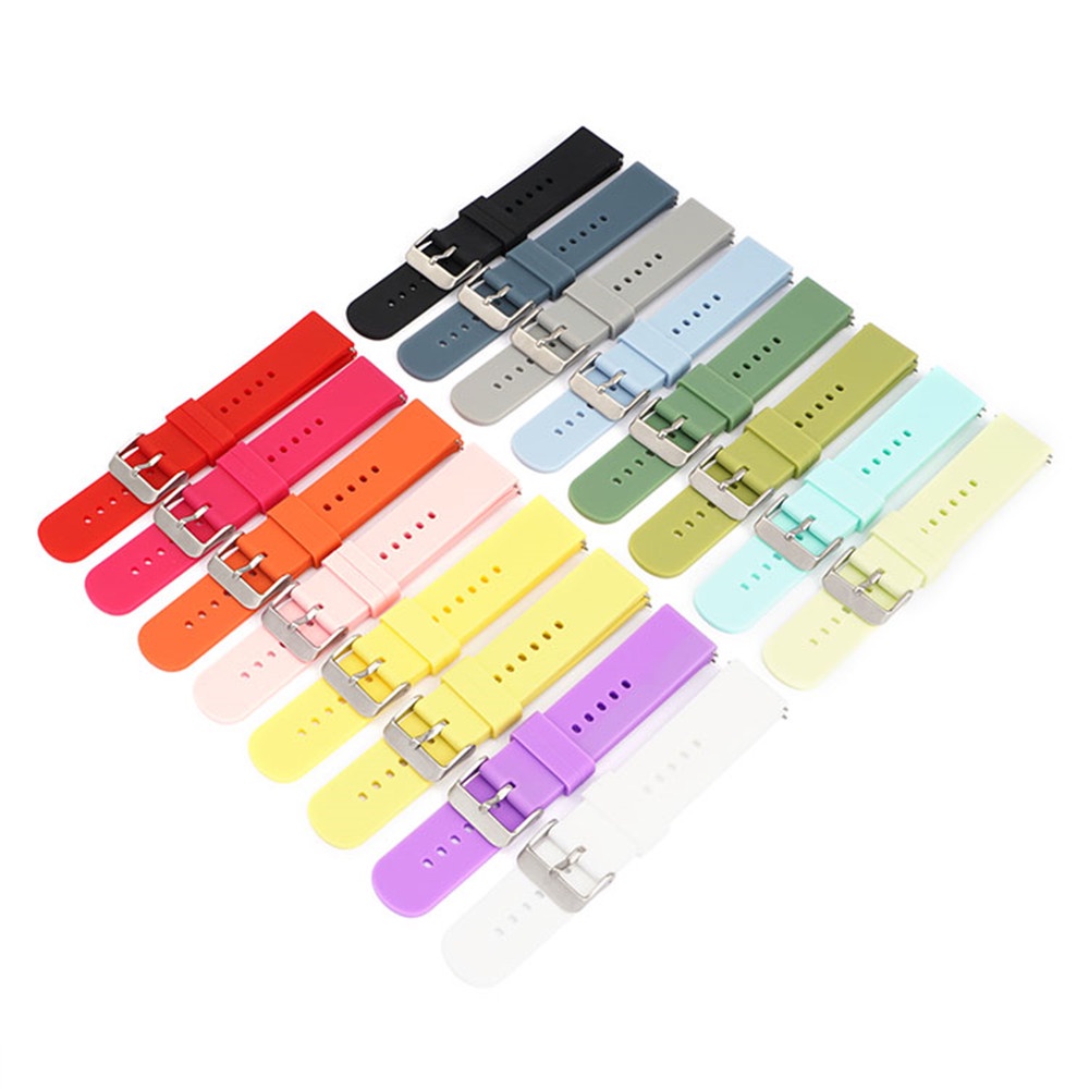 Dây Đeo Tay Thay Thế 20mm Bằng Silicon Cho Đồng Hồ Thông Minh Samsung Galaxy Watch 3 41mm 42mm Bnad Active 2 Gear S2
