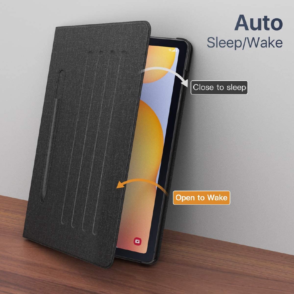 Bao Da Máy Tính Bảng Mỏng Có Giá Đỡ Tự Động Thức Ngủ Cho Samsung Galaxy Tab S6 Lite 10.4 2020