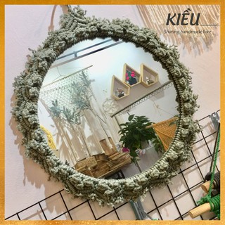 🌺 🌺 Gương tròn size 30 làm Macrame, trang trí decor 🌺 🌺