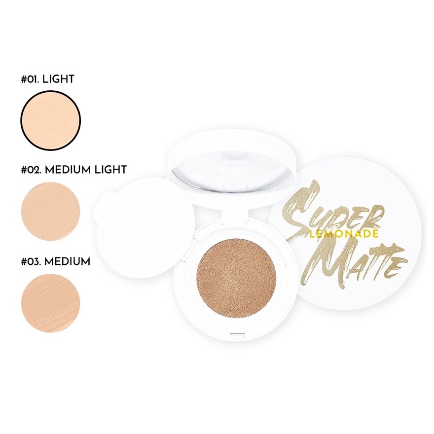 Phấn nước siêu kiềm dầu Lemonade Supermatte Cushion 15g