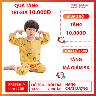 Bộ đồ quần áo lanh dài tay cho bé trai và bé gái nằm phòng điều hòa, Vải lanh mềm mịn, thoáng  mát, không ra màu.