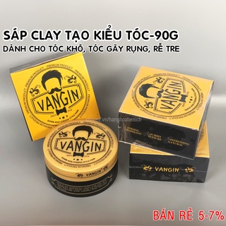 Sáp vuốt tóc nam Clay wax Vangin chính hãng - Sáp vuốt tóc tạo kiểu tóc dành cho tóc khô cứng, rễ tre