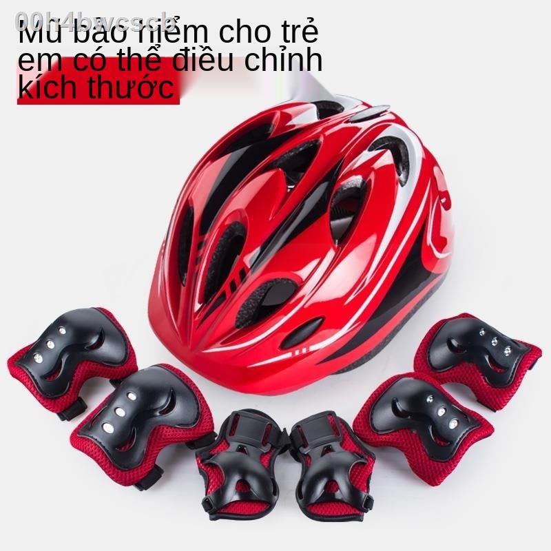 ﹊☋☁Bộ đồ bảo hộ lao động, mũ hiểm trẻ em, vệ cổ tay, đệm đầu gối, đi giày patin chống ngã, xe đạp thăng bằng cho bé trai