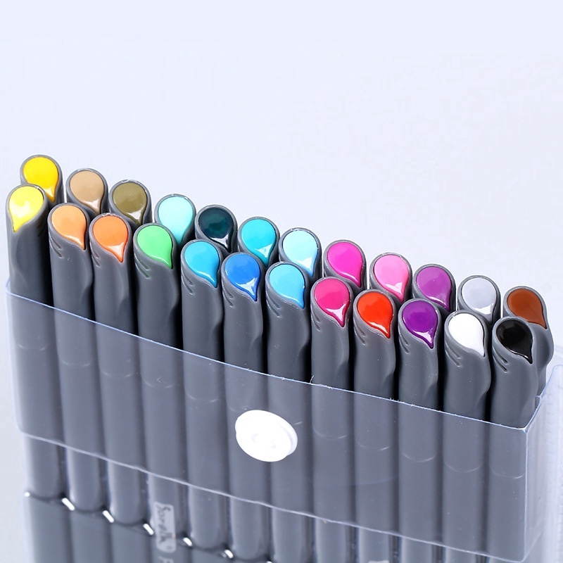 Bộ bút mực nước 12/ 24 màu ngòi 0.38mm đa năng tiện dụng