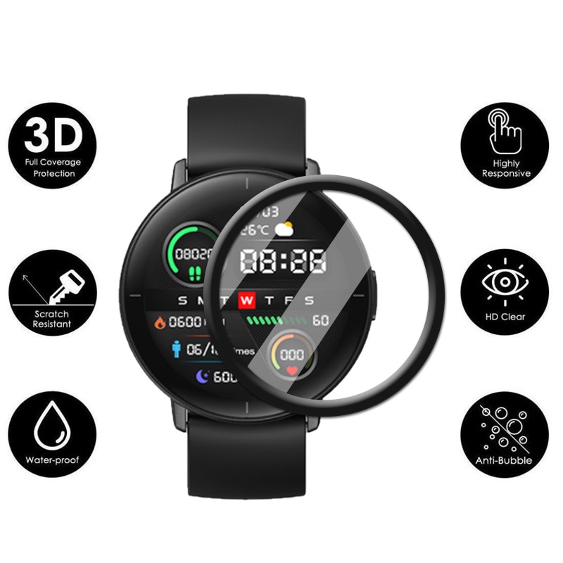 Kính Cường Lực Cong 3D Mềm Trong Suốt Bảo Vệ Màn Hình Cho MiBro X1  / A1 / GS