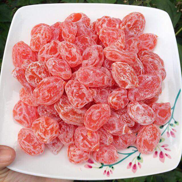 Hũ 500gr Ô mai xí muôi hồng đào