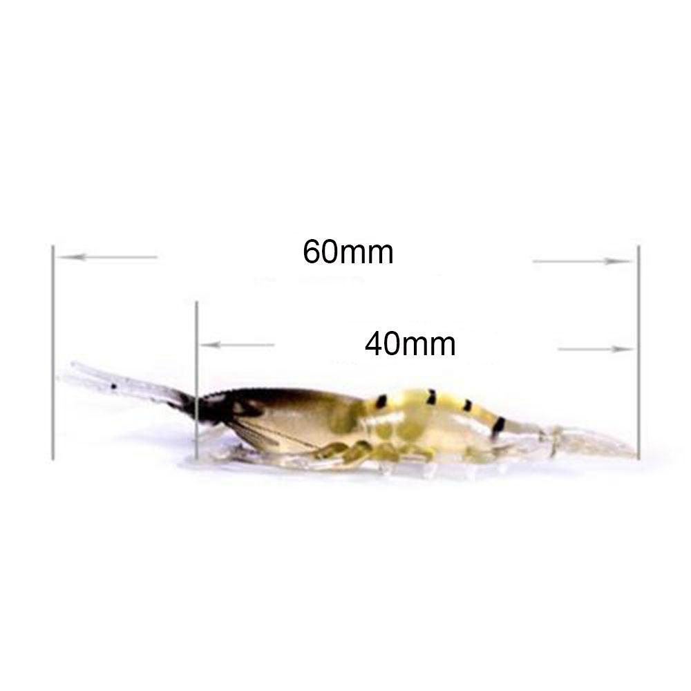 MUVAKO Bộ 10 Mồi Câu Cá Silicone Phát Quang Hình Giun Sinh Học