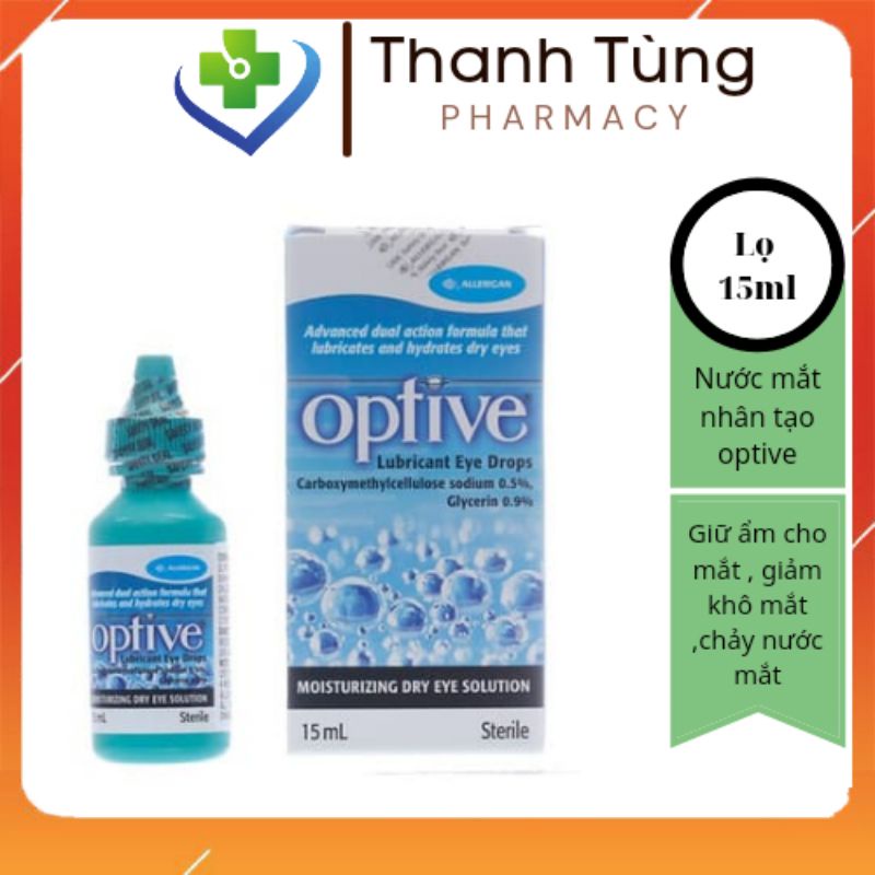 Dung dịch nhỏ mắt OPTIVE 15ML giúp mắt bớt mỏi