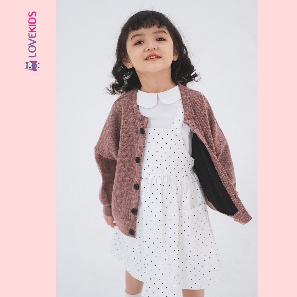 Áo khoác len giữ nhiệt bé gái - Lovekids