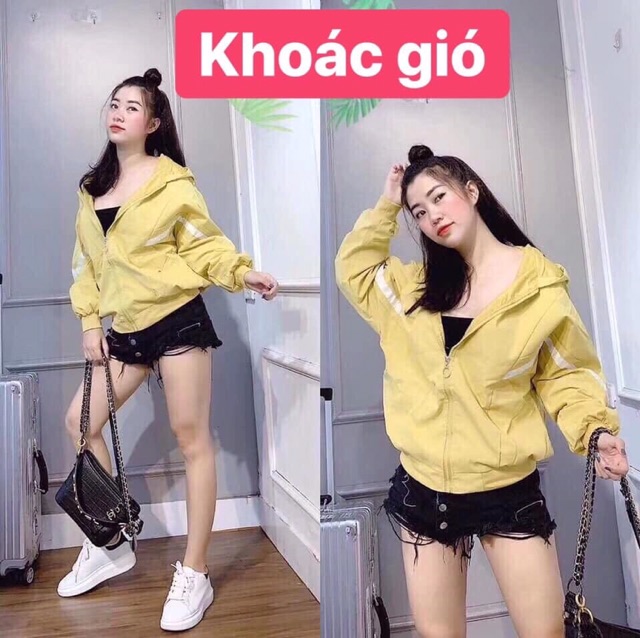 Áo khoác gió nữ 2 lớp hàng quảng châu loại 1