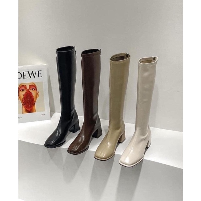 Bốt đùi nữ 5 phân ,bốt da quảng châu loại 1