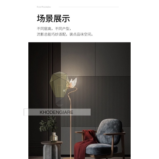 Đèn cây thiên nga mạ vàng SWAN 2226F với thiết kế tinh tế mới lạ