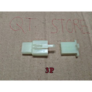 20 bộ giắc nhựa 3p trắng cos 2.8