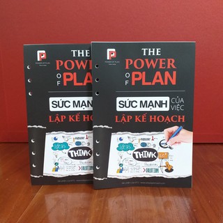 Combo 2 lõi sổ tay lập kế hoạch the Power Of Plan (Lõi sổ in màu)