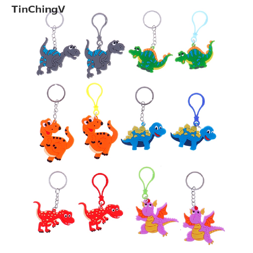 Set 6 Móc Khóa Hình Khủng Long Đáng Yêu