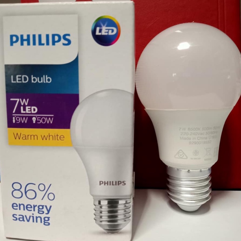 Bóng đèn LED Bulb 7w E27 Philips HV 1PF/20 GMGC trắng, vàng