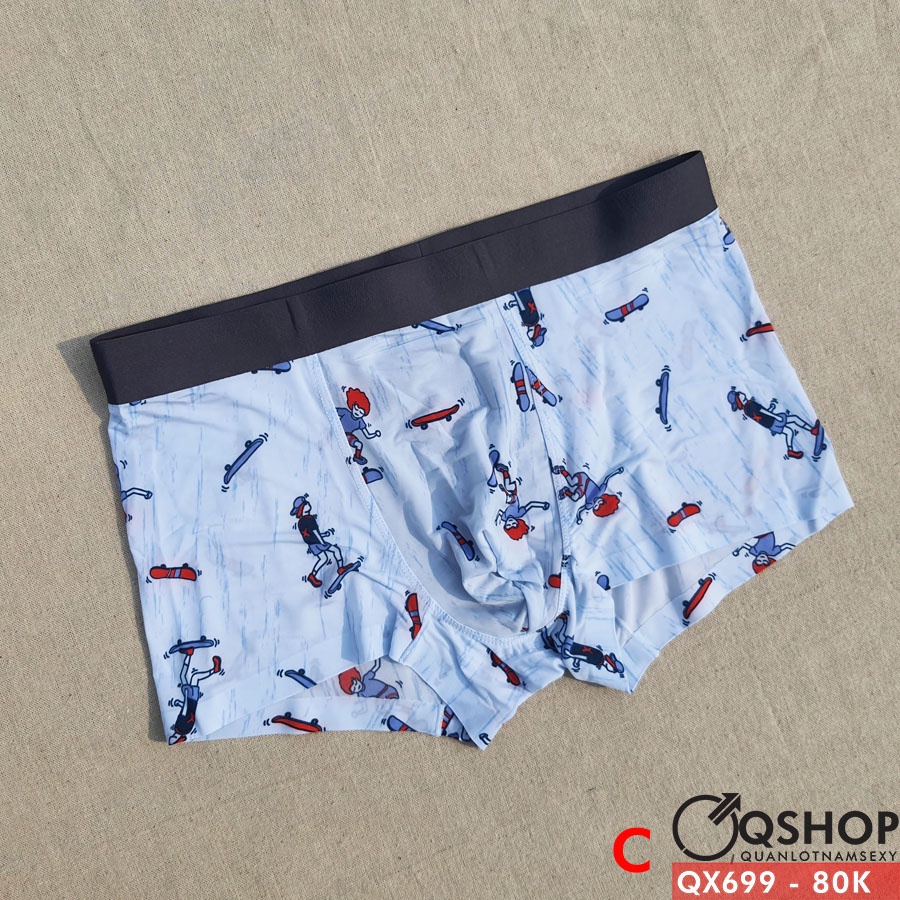 Quần lót boxer nam hoạt hình dễ thương QSHOP QX699
