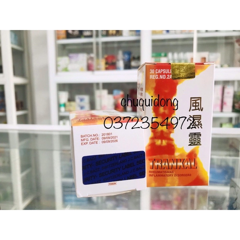 Trankal Thailand hỗ trợ đau nhức xương khớp