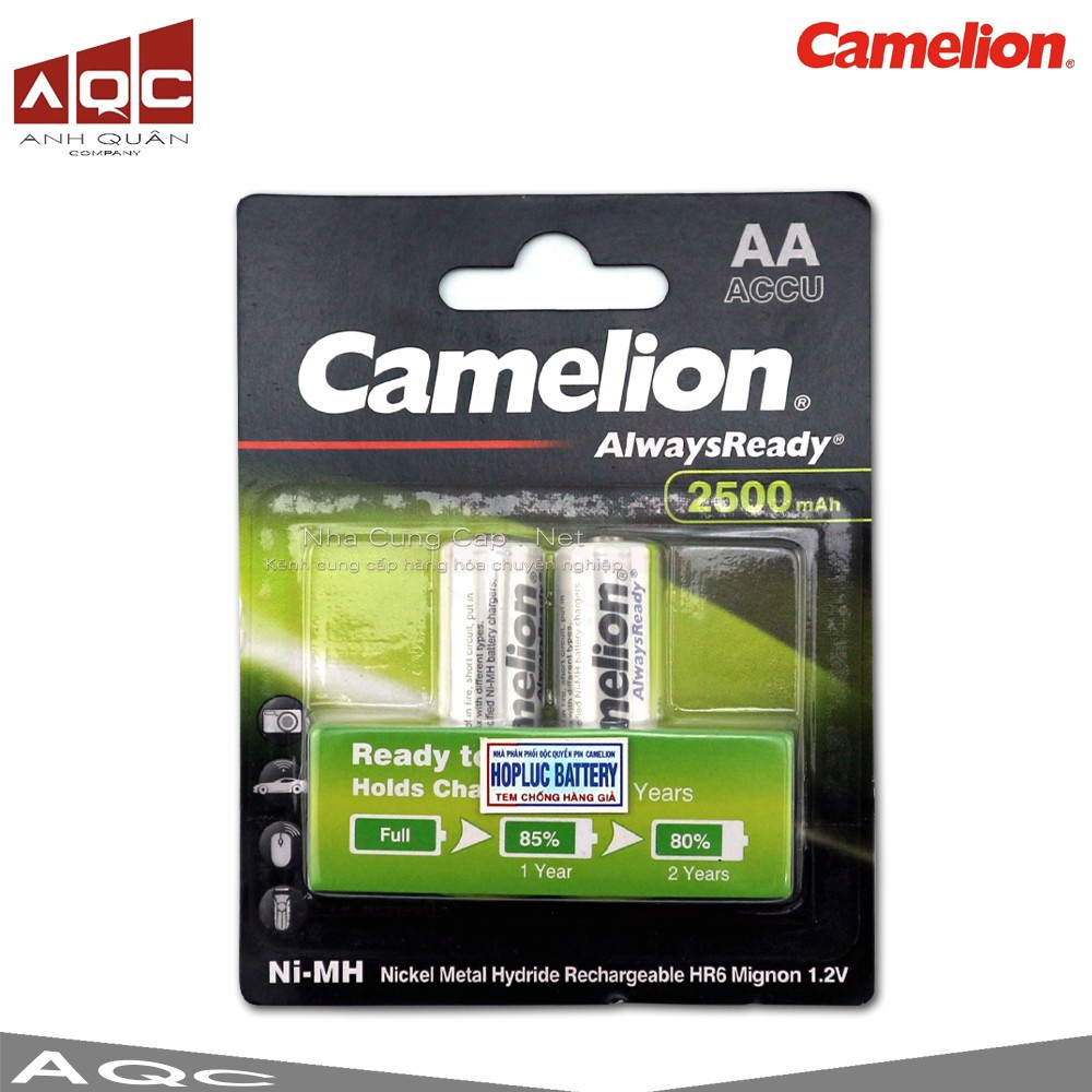 Pin sạc 2300mhA Camelion ALWAYS READY( vỉ 2 viên AA)