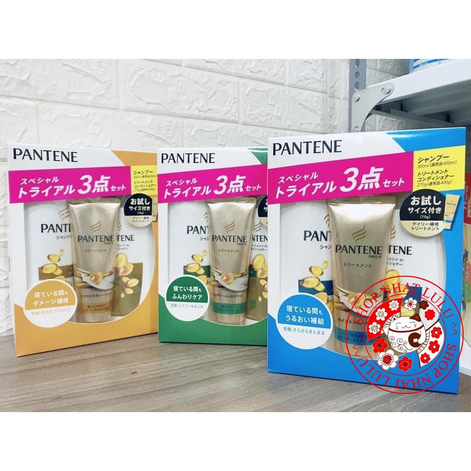 Mẫu mới - Set 3 bộ dầu gội xả Pantene Nhật Bản