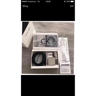 Dây Thắt Lưng Da Ck Calvin Klein Full Box 2 Đầu
