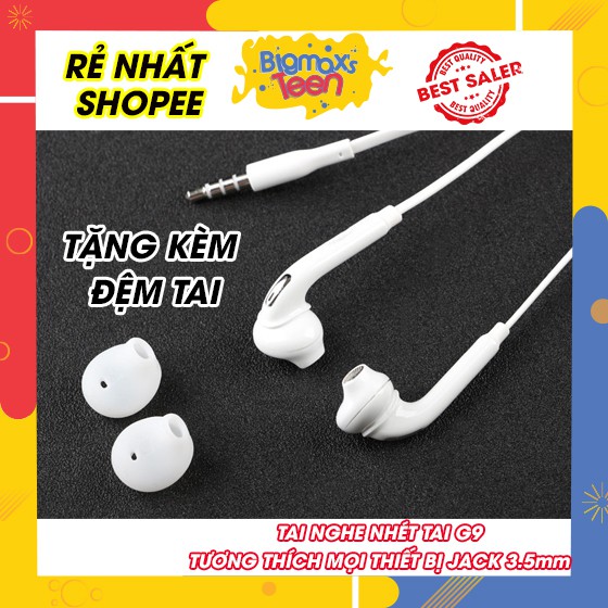TAI NGHE NHÉT TAI ÂM THANH CHẤT LƯỢNG CAO G9 SIÊU RẺ