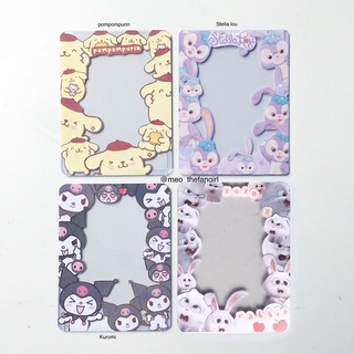 thẻ toploader deco bảo vệ giấy màu bo góc đáng yêu