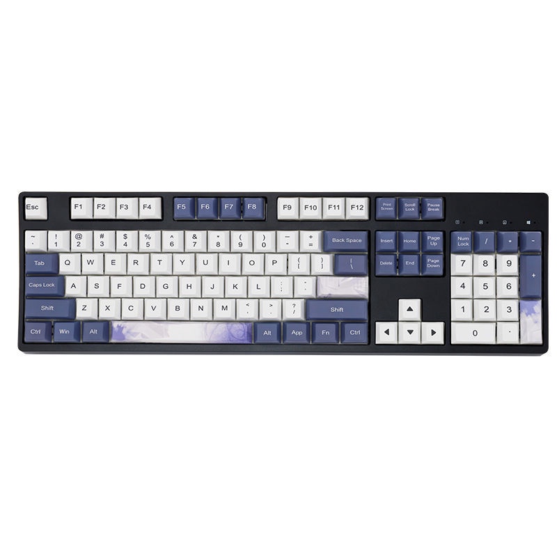 Bàn phím cơ PBT keycap Yun 5 mặt thăng hoa akko cherry 104 IKBC108 / 87 cá tính Filco lớn